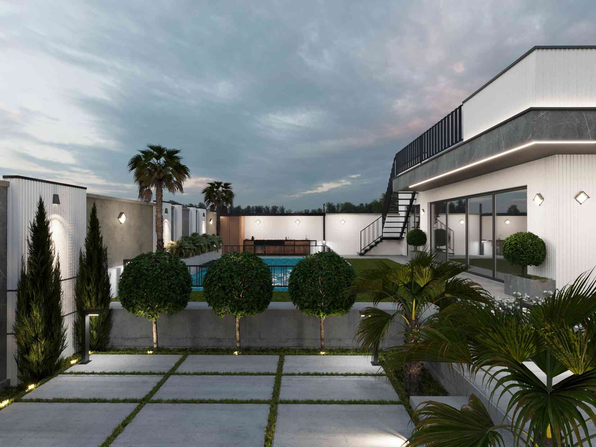 طراحی باغ ویلا